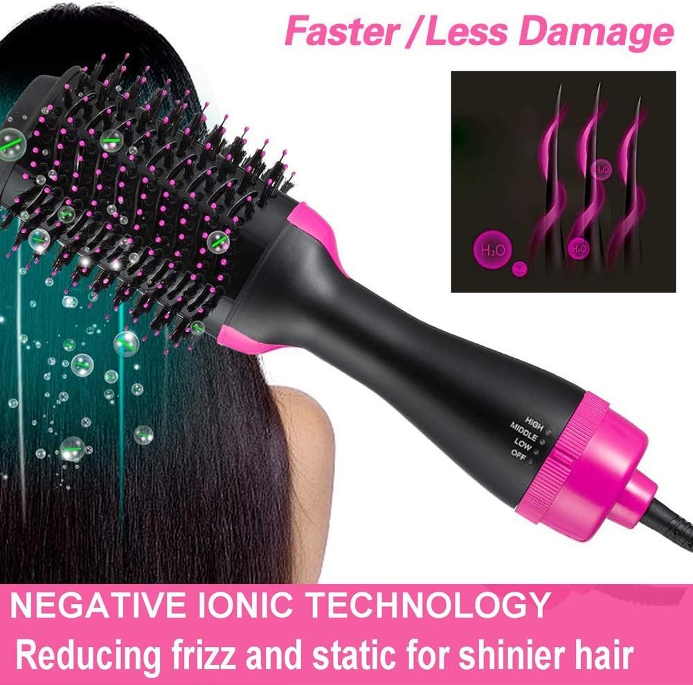 Hot Air Brush 4 IN 1 Hair Dryer Brush,One Step Hair Dryer