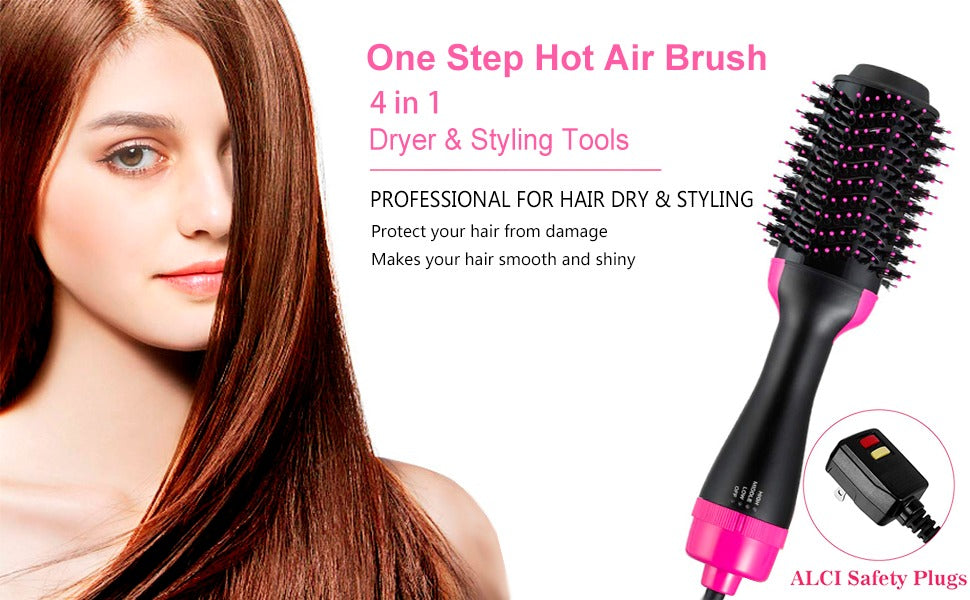 Hot Air Brush 4 IN 1 Hair Dryer Brush,One Step Hair Dryer